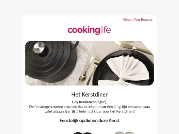 Laat je Kerstdiner schitteren van begin tot eind ✨🍽️