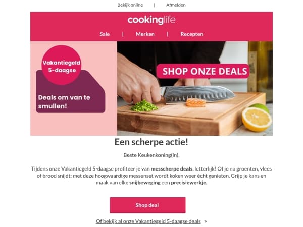 Messcherp genieten van je vakantiegeld
