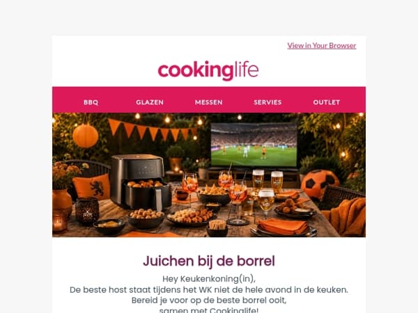 Borrel als een kampioen! Juichen bij de borrel