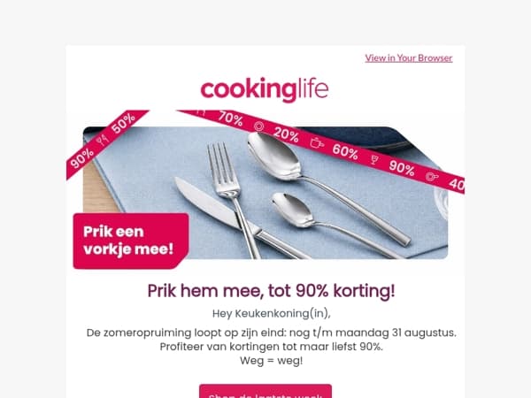 Laatste week: tot 90% korting 🔥
