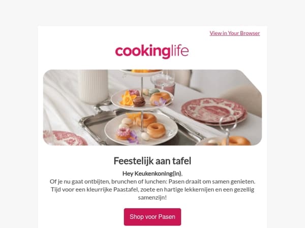 Vier Pasen aan tafel met Cookinglife! 🐰