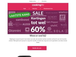 Wacht niet langer: Kortingen tot 60%