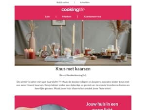 Knus met kaarsen