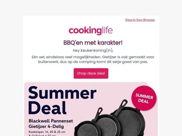 🔥 De BBQ kan weer aan: scoor jouw Summer deal