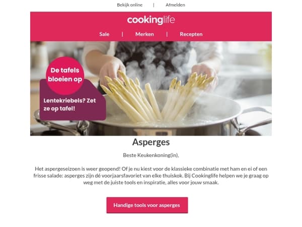 Het aspergeseizoen is begonnen!