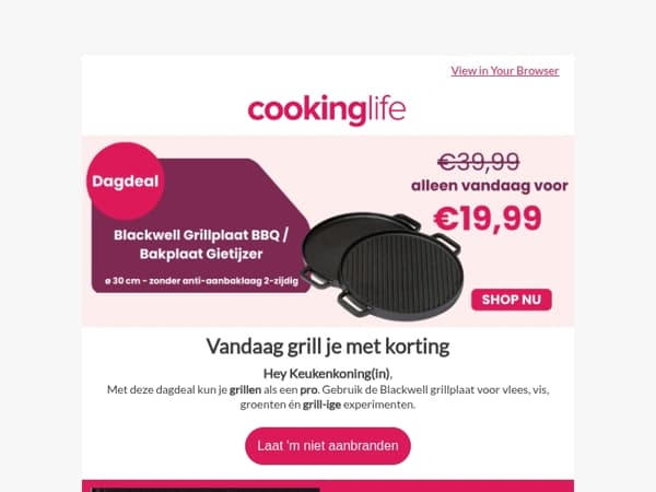 Grijp de grill-dagdeal! 🔥