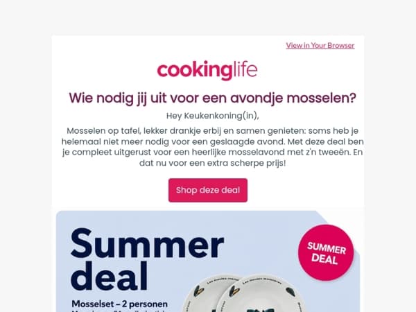 Zin in een gezellige mosselavond? 🦪