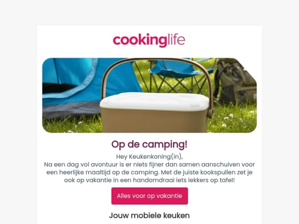 Maak van iedere campingmaaltijd een feestje ☀️