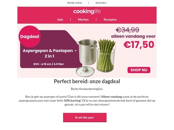 Deze dagdeal is zó heet, hij kookt bijna over! 🔥