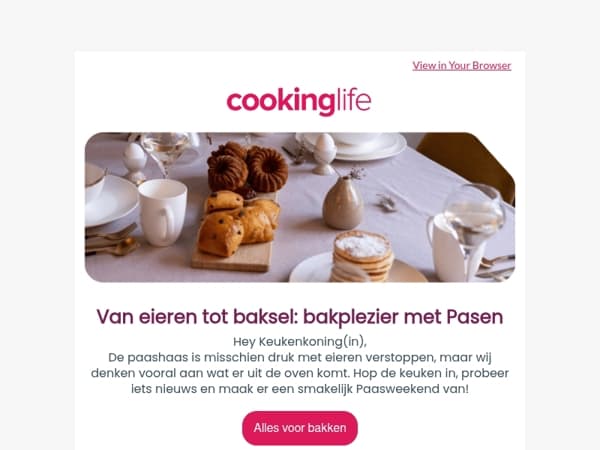 Huppel de keuken in: bakken met Pasen 🐰