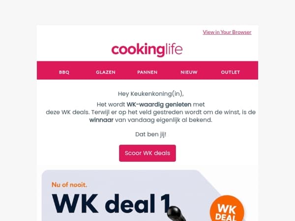 🧡⚽ Scoor één hattrick met onze WK deals