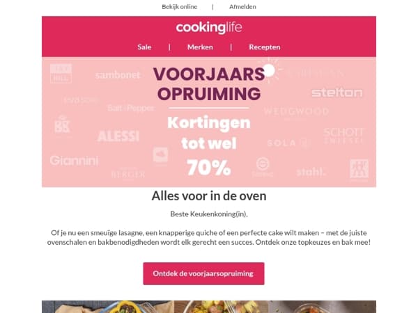 Alles wat je nodig hebt voor de lekkerste ovengerechten - tot wel 60% korting!