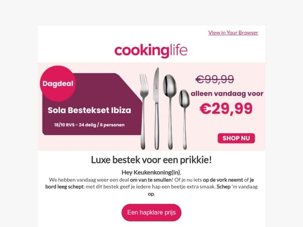 Lepel deze dagdeal er snel bij  🥄🍴