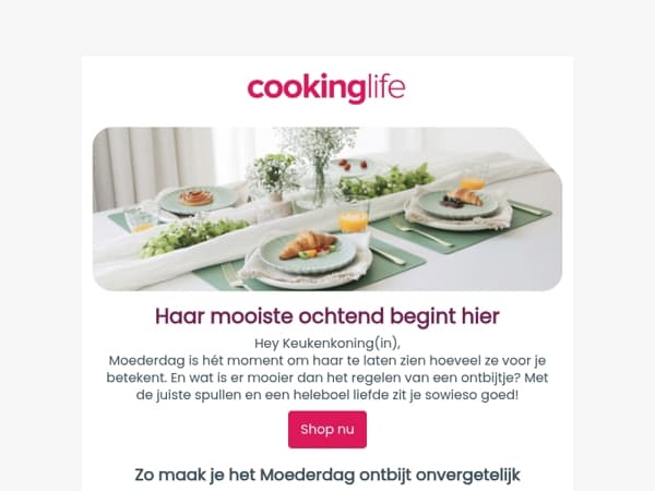 🍽️ Dit is Moederdag op z'n lekkerst
