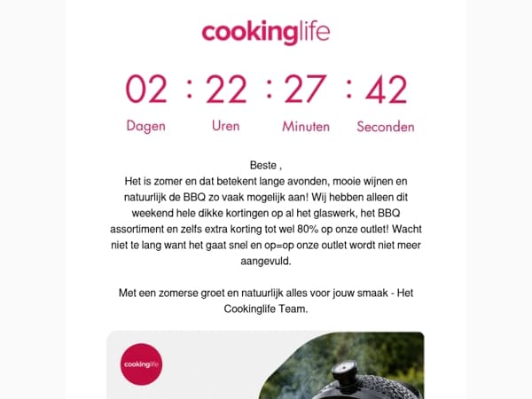 ☀️ Summer Deals bij Cookinglife - Tot wel 80% korting op alles voor jouw zomer ☀️