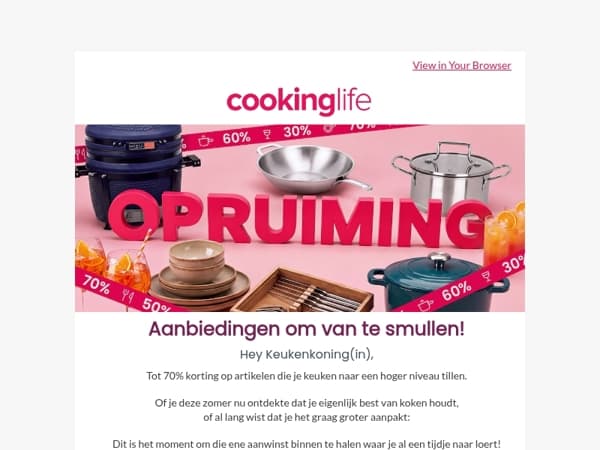 De zomeropruiming is begonnen: tot 70% korting