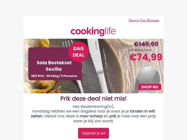 Deze dagdeal is om van te smullen 🍴
