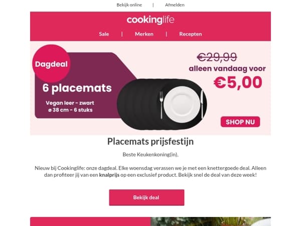 Speciale dagdeal: alleen vandaag voor €5 👀