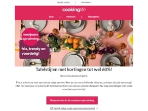 🍽️ Tijd voor een frisse look op tafel met de voorjaarsopruiming