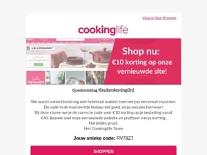 Onze excuses!