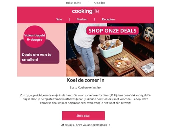 Vakantiegeld al in je zak? Tijd voor verkoelende zomerdeals! 🌞