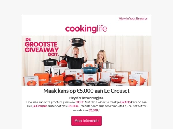 Doe mee aan onze grootste giveaway OOIT! 🤩