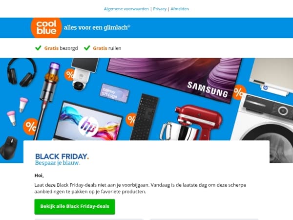 Alleen vandaag nog Black Friday-deals!