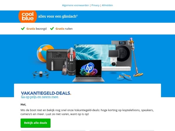 Pak nog snel jouw Vakantiegeld-deal