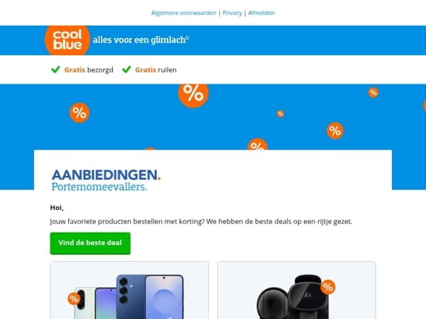 Bekijk de beste deals van dit moment