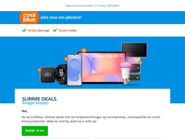 Krijg nu briljante kortingen op onze slimme producten