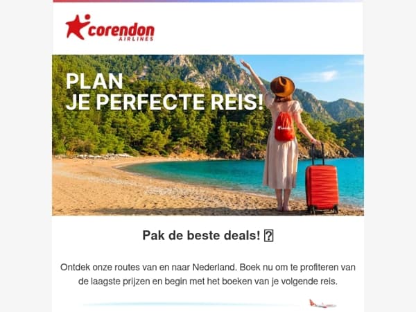 ✈️ Ontdek onze routes van en naar Nederland!