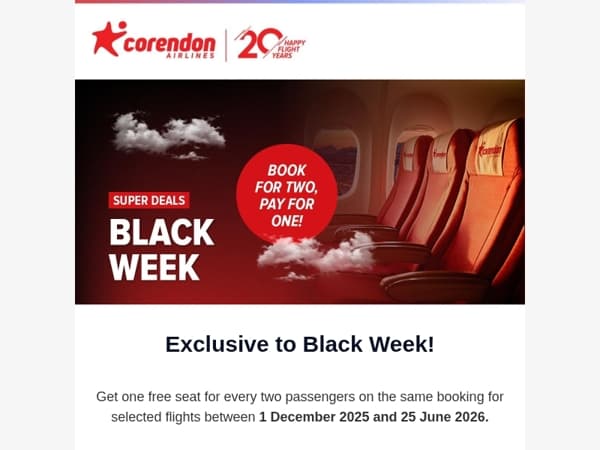 🚀 Book 2, pay for 1!