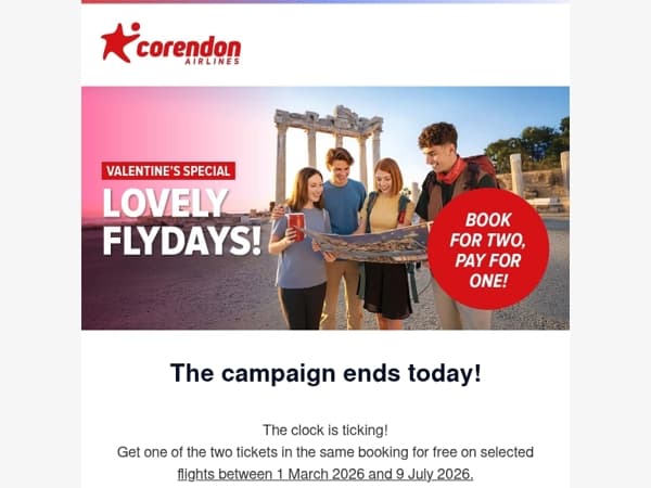 💓 Final call to book 2, pay for 1 💓