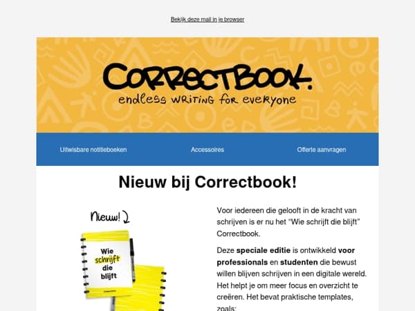 Nieuw: het Correctbook dat je focus écht verbetert