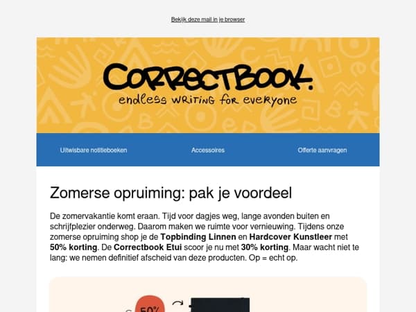 ⏳Zomerse opruiming: op = op