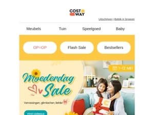 Extra -12% voor Moederdag!