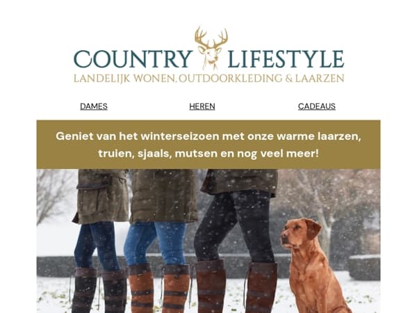 ❄️Omarm de kou: Vind jouw winterwarmte bij Country Lifestyle!