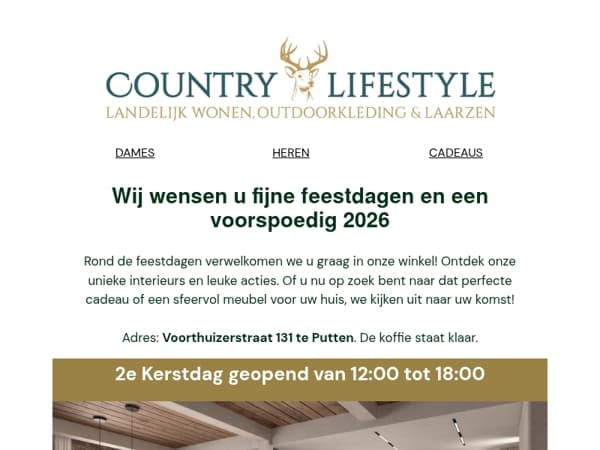 Fijne feestdagen en een voorspoedig 2026!