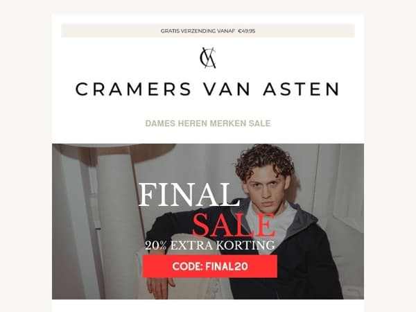 20% EXTRA SALE KORTING!