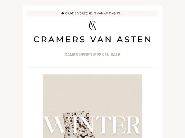 WINTER SALE: TOT 50% KORTING