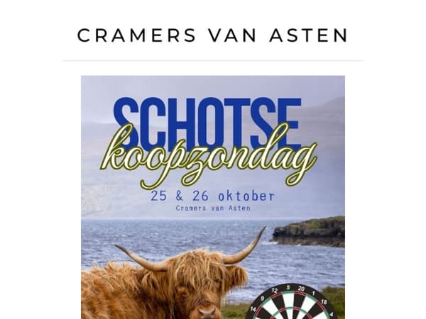 Beleef het Schotse weekend & koopzondag bij ons! 🏴󠁧󠁢󠁳󠁣󠁴󠁿
