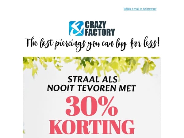 ⚡️ De deals stoppen niet! Nu 30% korting op onze top 1.000 sieraden, 