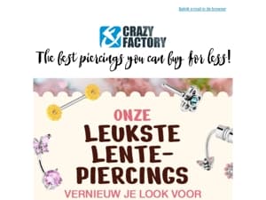 🍀 Nieuw seizoen, nieuwe piercings - de lente roept, 