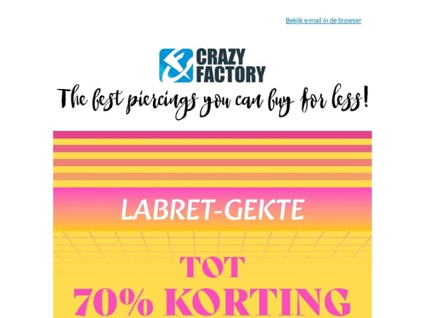 💥 Labret-uitverkoop! Tot 70% korting op de sieraden die je overal kunt dragen, 