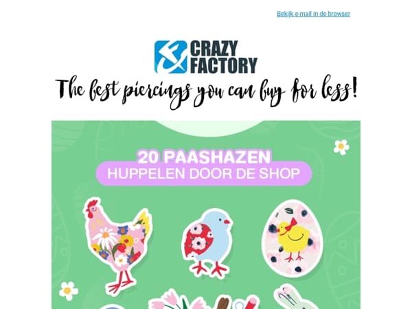 🔎🐰 Vind de paashaas en bespaar €4, 