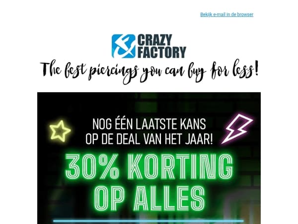⏰ Cyber Monday is de laatste kans om 30% te besparen, 