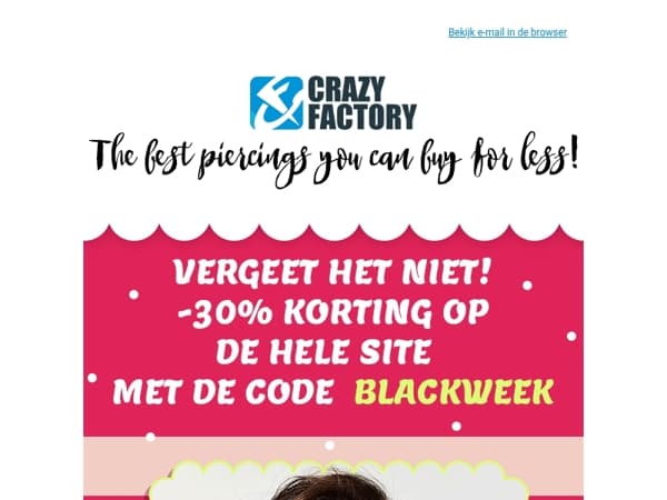 🖤 De Black Week is in volle gang! Krijg 30% korting op de hele site, zelfs voor deze nieuwe releases, 