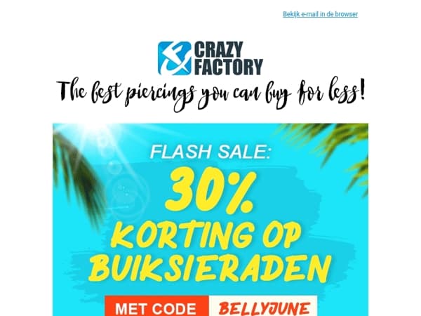 ☀️ Vanaf nu: 30% korting op glitter voor je buik om je zomer op te fleuren, 