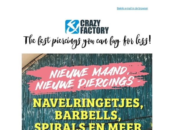 🔔 Het piercingnieuws van juli is heet, 