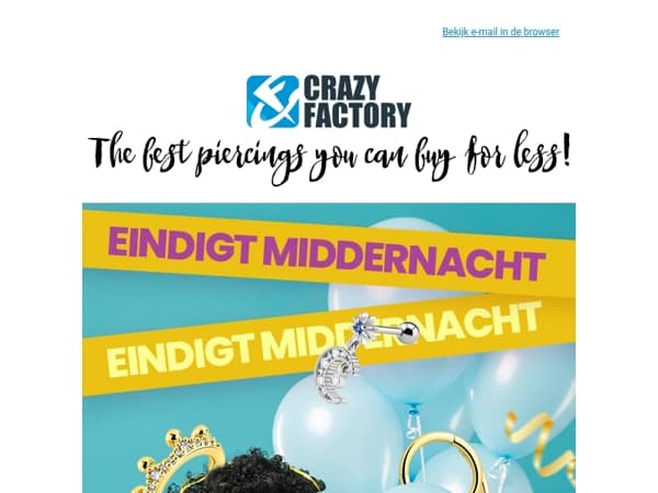 ⏰ De 25% korting op nieuwe releases eindigt vanavond, dus geen smoesjes meer, 